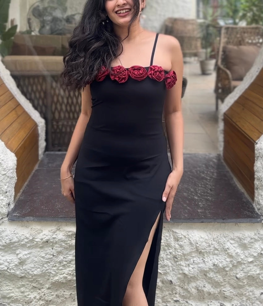 AMORA LONG SLIT DRESS