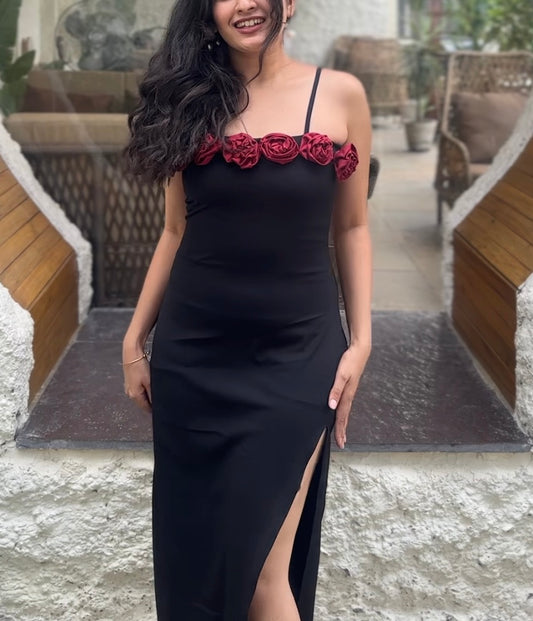 AMORA LONG SLIT DRESS